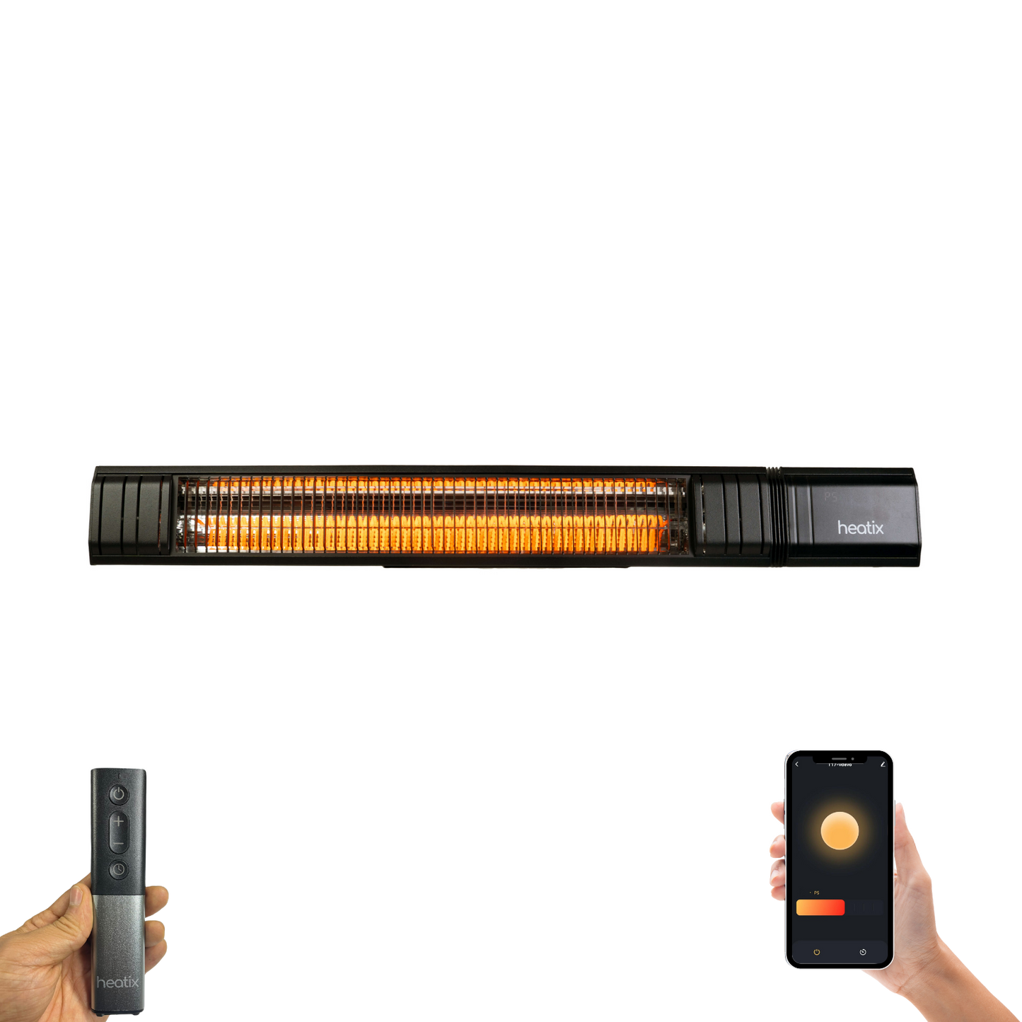 Slimme Wandmodel Heater 2500W | Heatix Terrasverwarmer