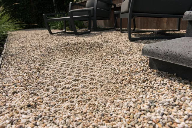 Grindmat met worteldoek EuroGravel Plus Wit 80x120x3 cm