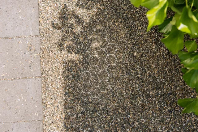 Grindmat met worteldoek EuroGravel Plus Wit 80x120x3 cm