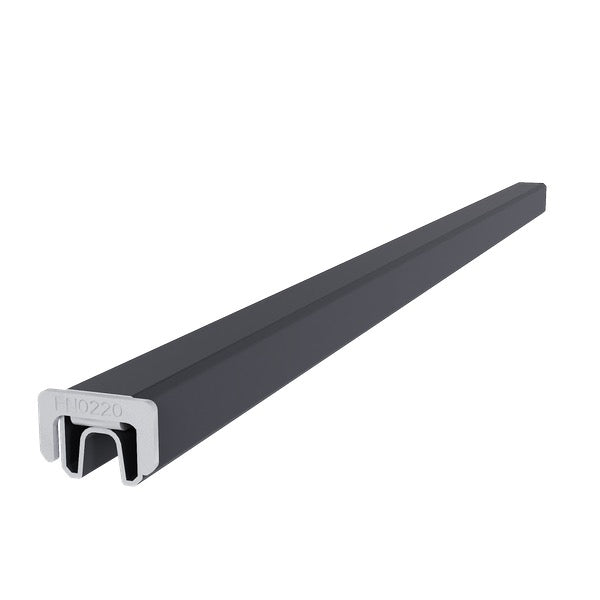 NewTechWood aluminium frameset t.b.v. reguliere schermplanken, zwart 1064415