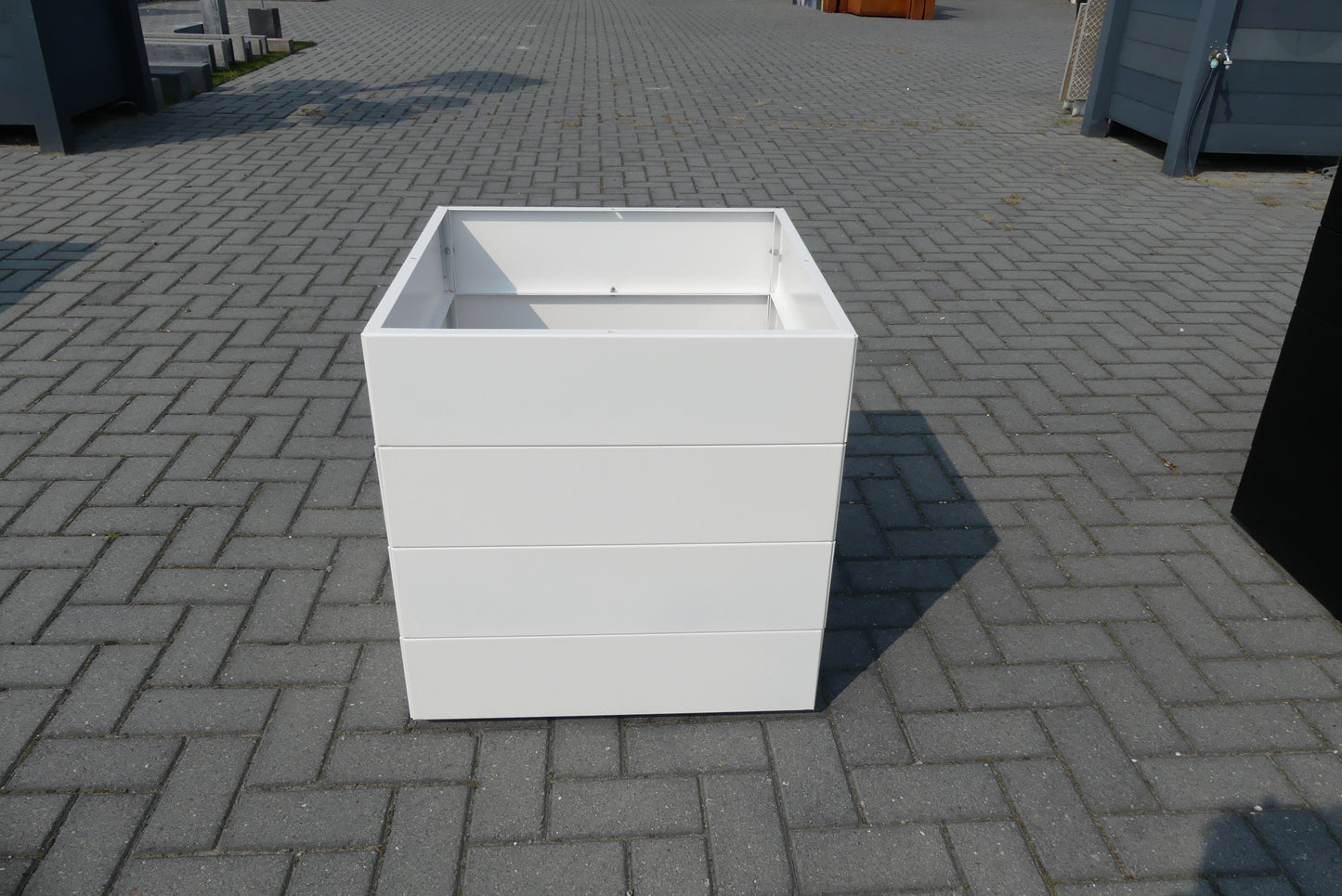 Strakke Design Bloembakken van Staal Wit