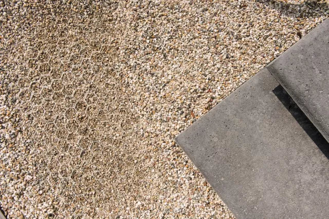 Grindmat met worteldoek EuroGravel Plus Wit 80x120x3 cm