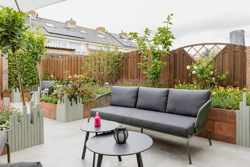 Cera3line Lux & Dutch 90x90x3cm Bologna grey keramische tegel