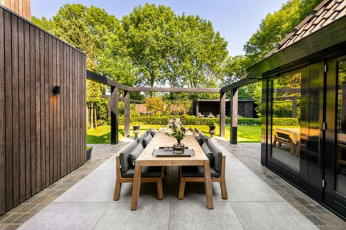 Cera3line Lux & Dutch 90x90x3cm Napoli bruin/grijs keramische tegel