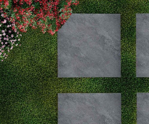 Ceramica Terrazza 59,5x59,5x2cm Limestone anthracite antraciet keramische tegel