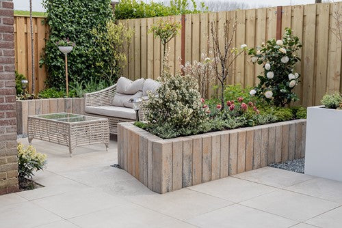 Cera4line Mento 60x60x4cm Promenade mud keramische tegel