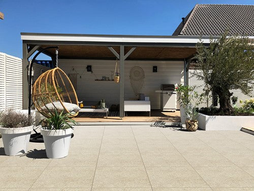Ceramica Lastra 60x60x2cm Boost Stone Cream keramische tegel