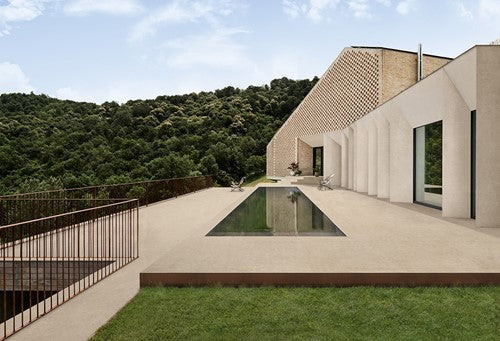Ceramica Lastra 60x60x2cm Boost Stone Cream keramische tegel