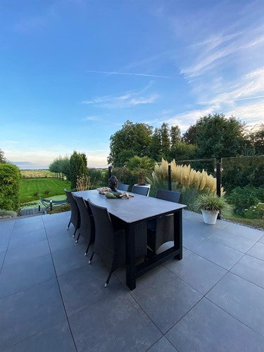 Ceramica Terrazza 59,5x59,5x2cm Gigant dark grey donkergrijs keramische tegel