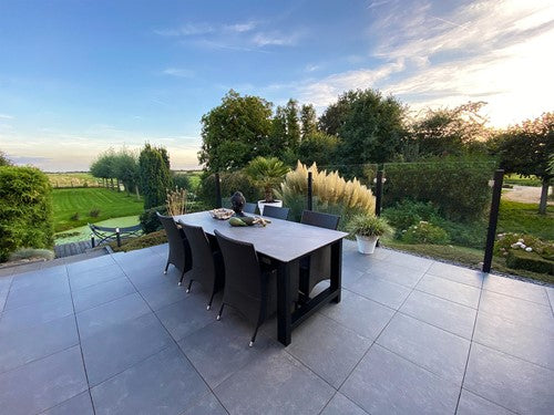 Ceramica Terrazza 59,5x59,5x2cm Gigant dark grey donkergrijs keramische tegel
