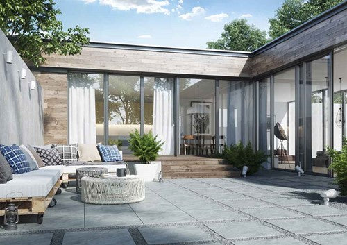 Ceramica Terrazza 59,5x59,5x2cm Limestone grey grijs keramische tegel
