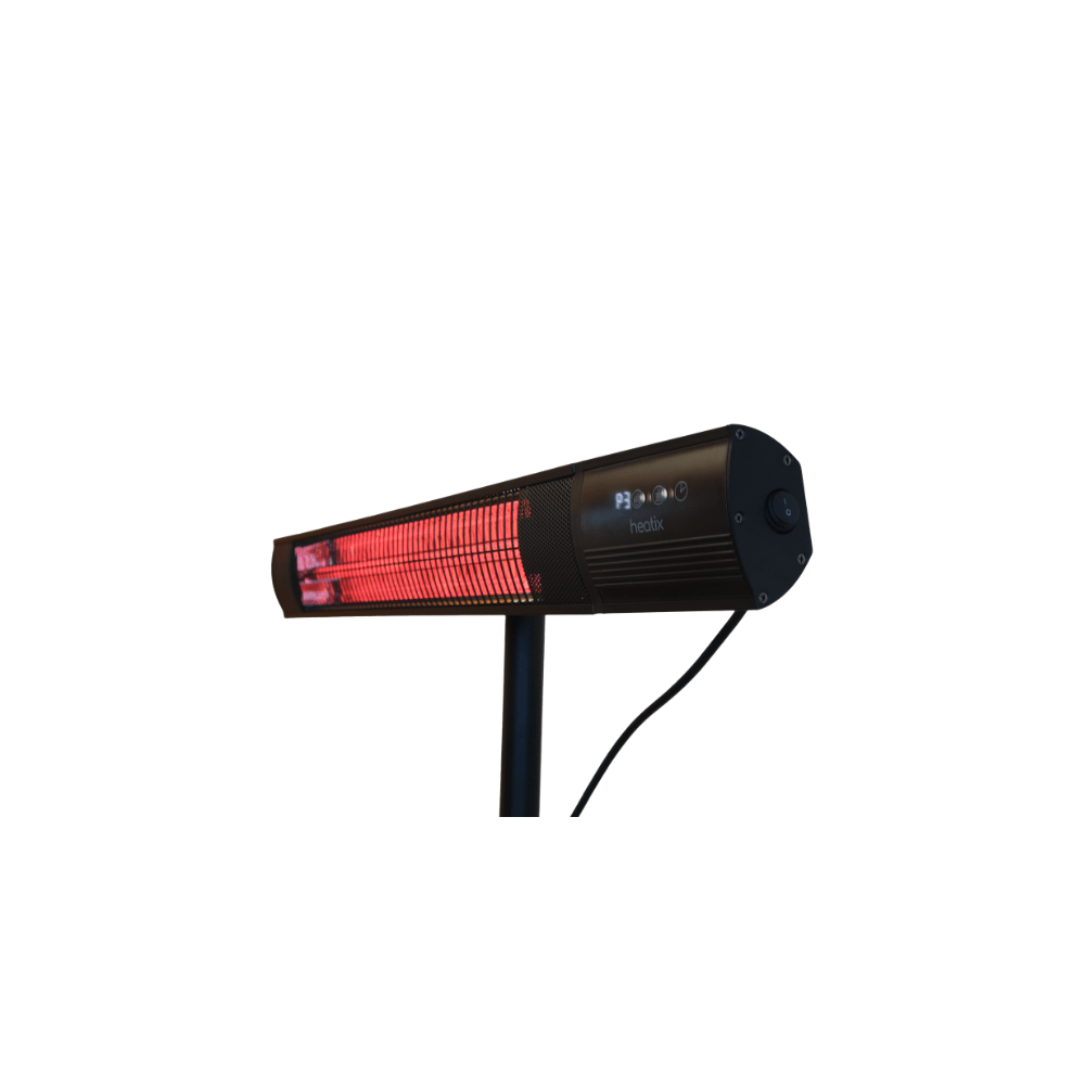 Heatix Staande Carbon Rose Gold Heater (1500W / 2000W / 2500W) - Tuinverwarming.com