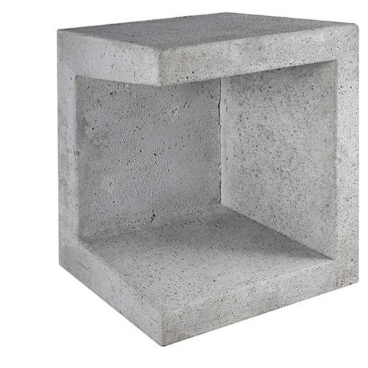 U-element eindstuk 400x400x500 mm grijs